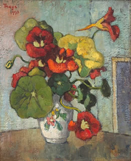 Nasturtiums in a Vase